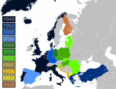 NATO expansion 1949-2023