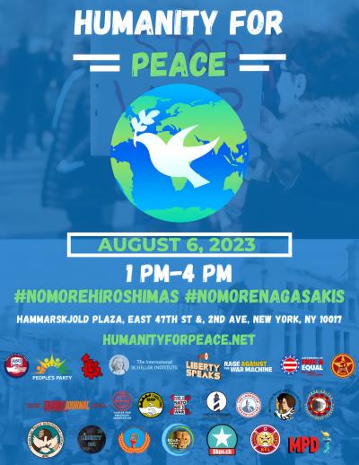 Humanity For Peace August 6 International Demonstrations — Press Release