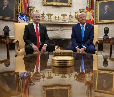 Trum and Netanyahu at the White House