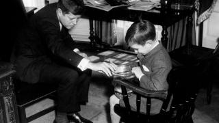 RFK Jr. showing his uncle a salamander