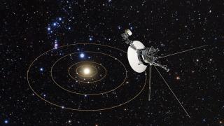 Voyager 1 looking back at our Solar System Credit NASA