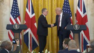 Kier Starmer and President Donald Trump