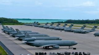 Diego Garcia Naval base in the Indian Ocean. U.S. B-52 bombers were recently deployed there. Credit: U.S. Navy photo by Mass Communication Specialist 3rd Class Caine Storino