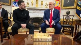 Donald Trump said he would not put up with Ukrainian President Volodymyr Zelenskyy any more. Credit: The White House